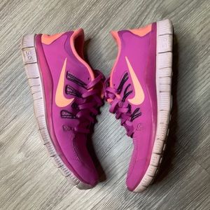 Nike free run running shoes